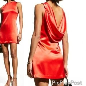 Alice & Olivia Lita cowl back mini dress.  Size small. NWT